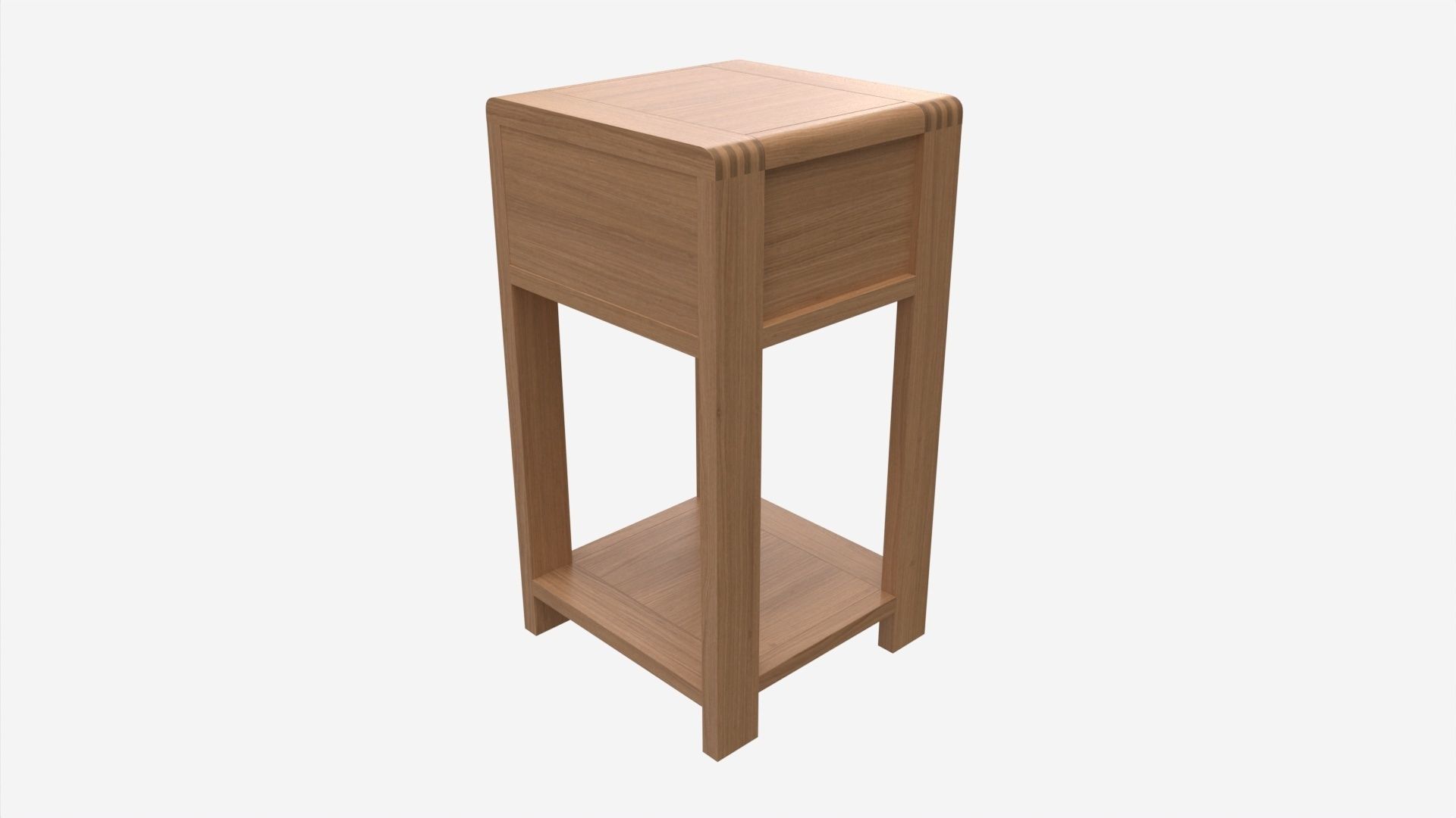 Compact Side Table Ercol Bosco 3D model_1