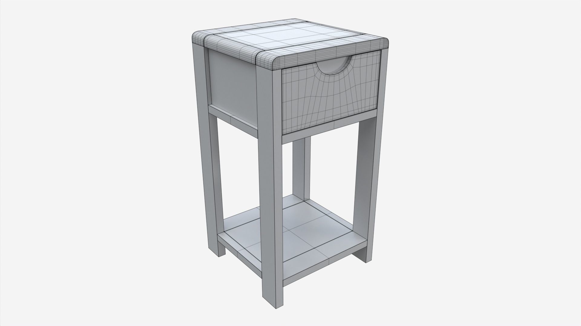 Compact Side Table Ercol Bosco 3D model_6