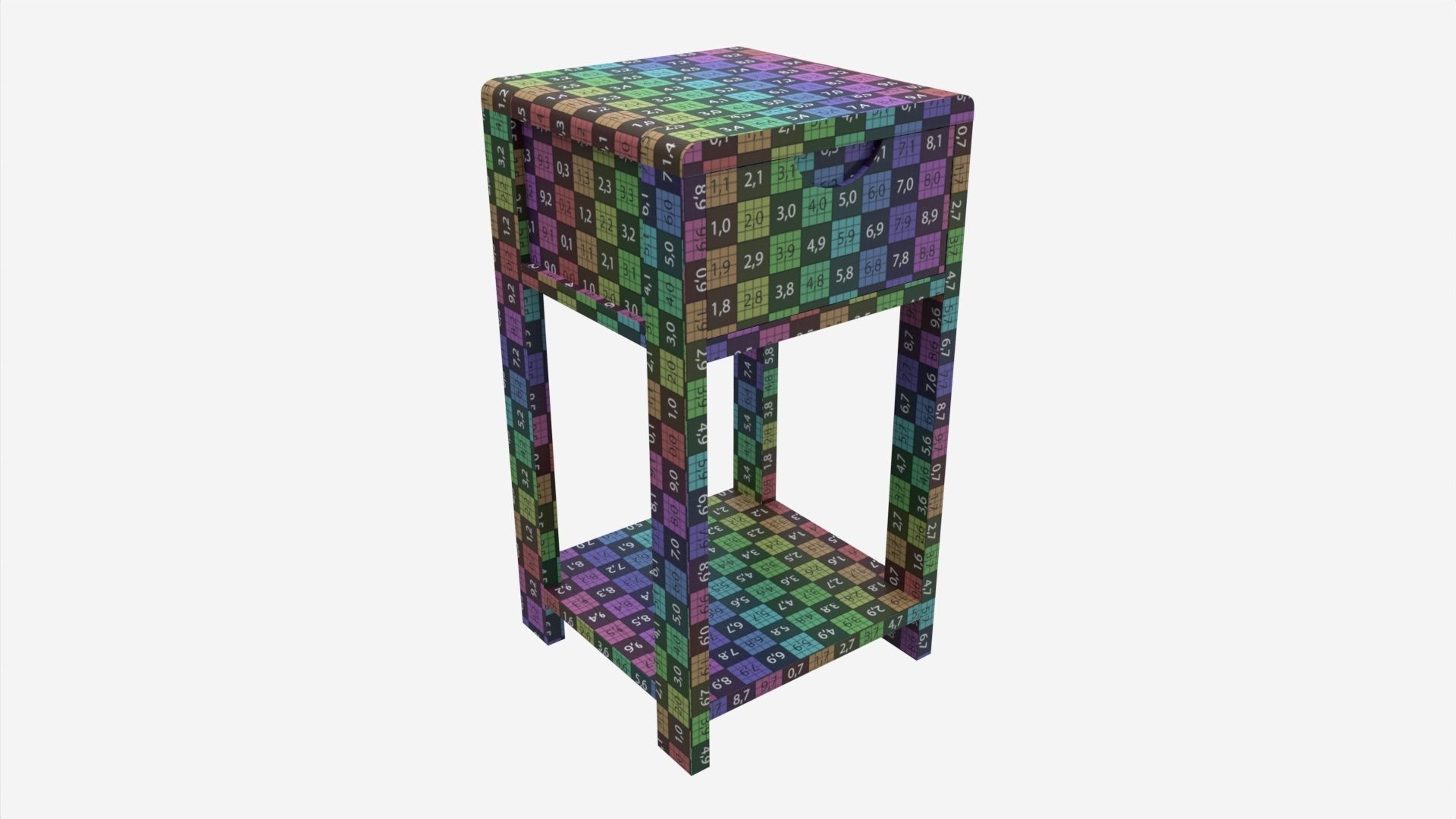 Compact Side Table Ercol Bosco 3D model_7