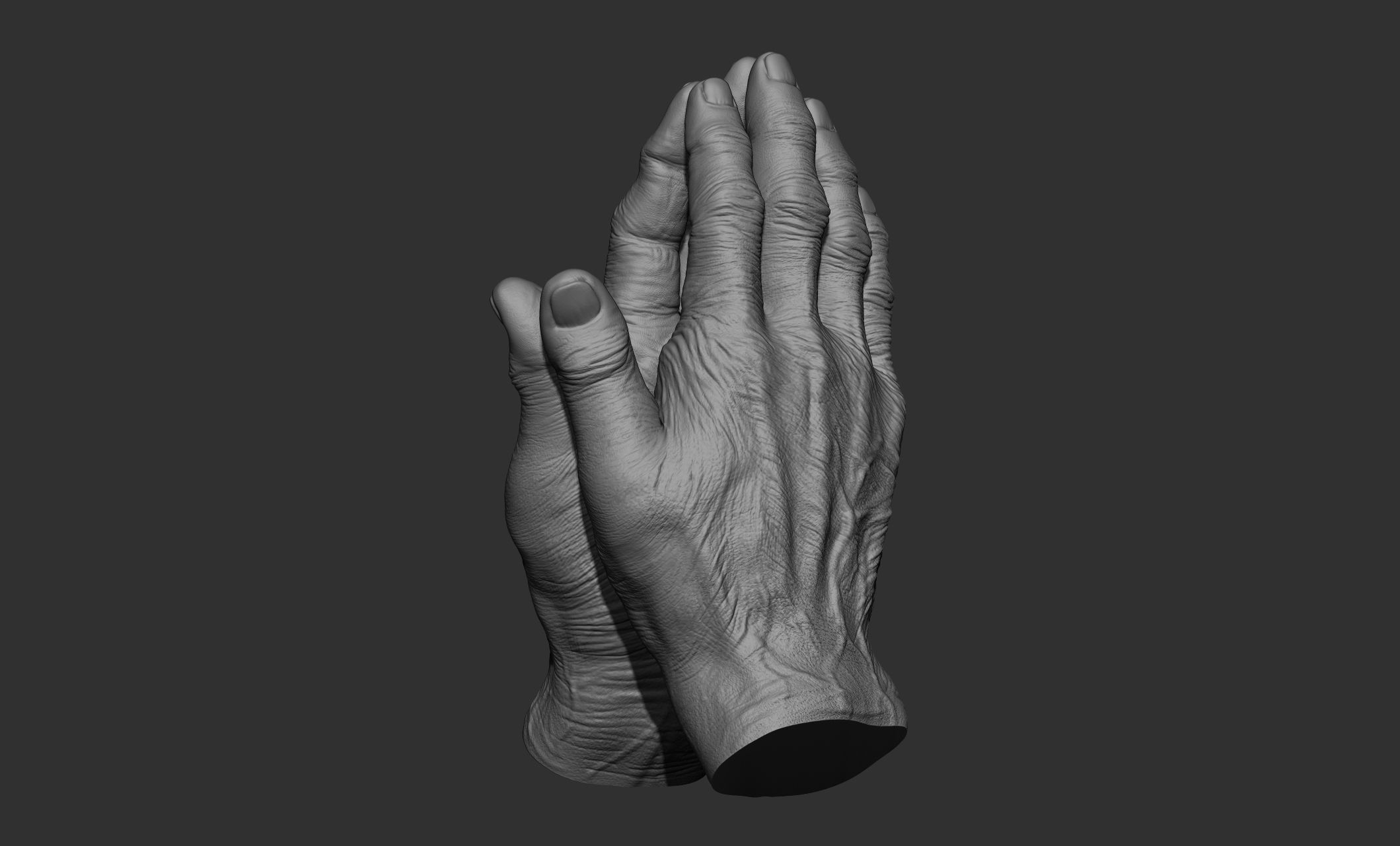 Old man hand poses 3D model_20