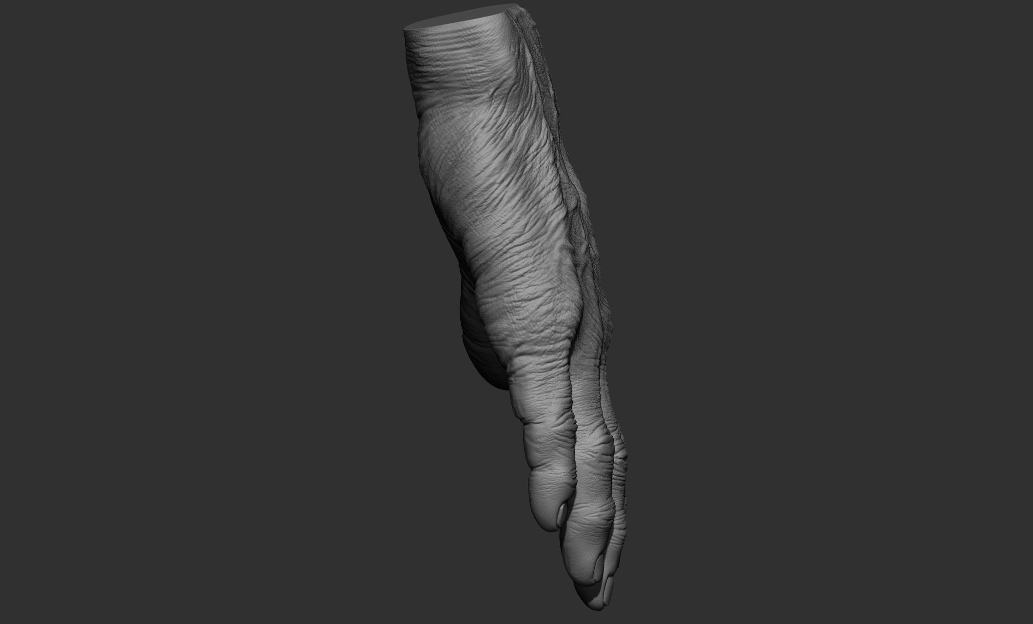 Old man hand poses 3D model_47