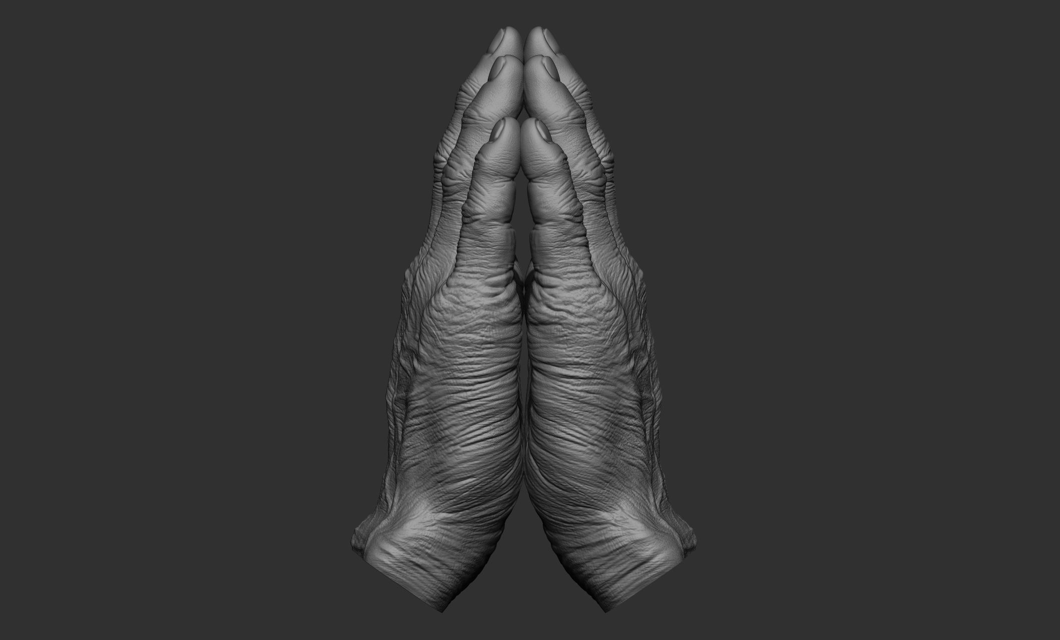 Old man hand poses 3D model_15