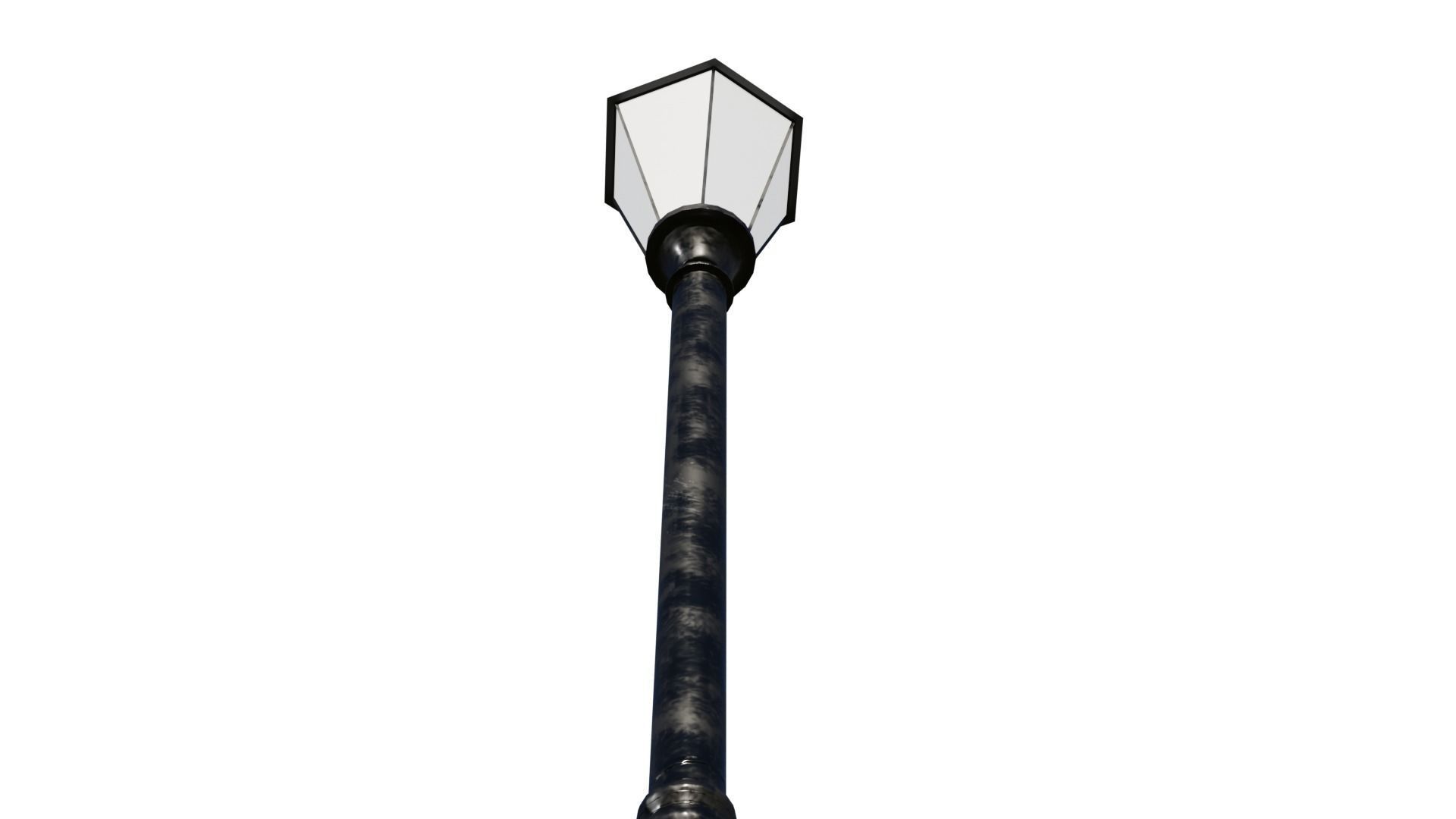 Park Lamp Post - Bench - Trash Low-poly 3D model_20