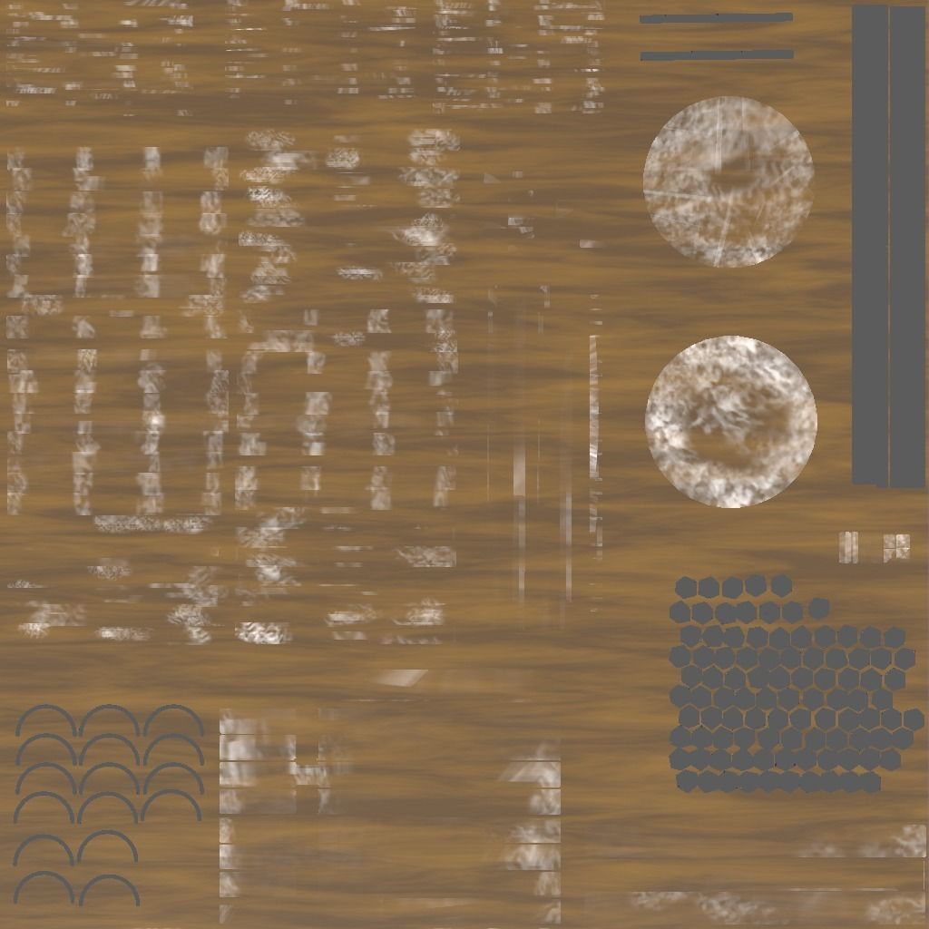 Park Lamp Post - Bench - Trash Low-poly 3D model_37