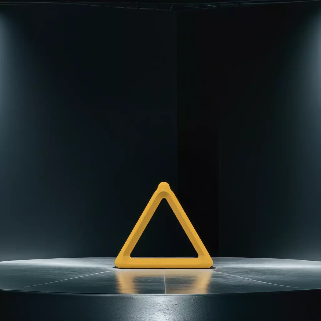 Pendant triangle for necklaces 3D print model