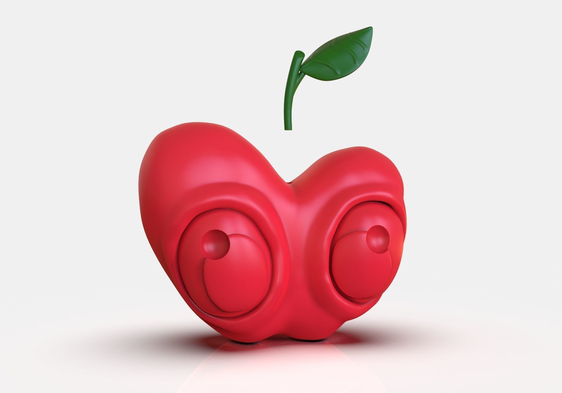 Stylized Little Apple Figurine 3D print model_16