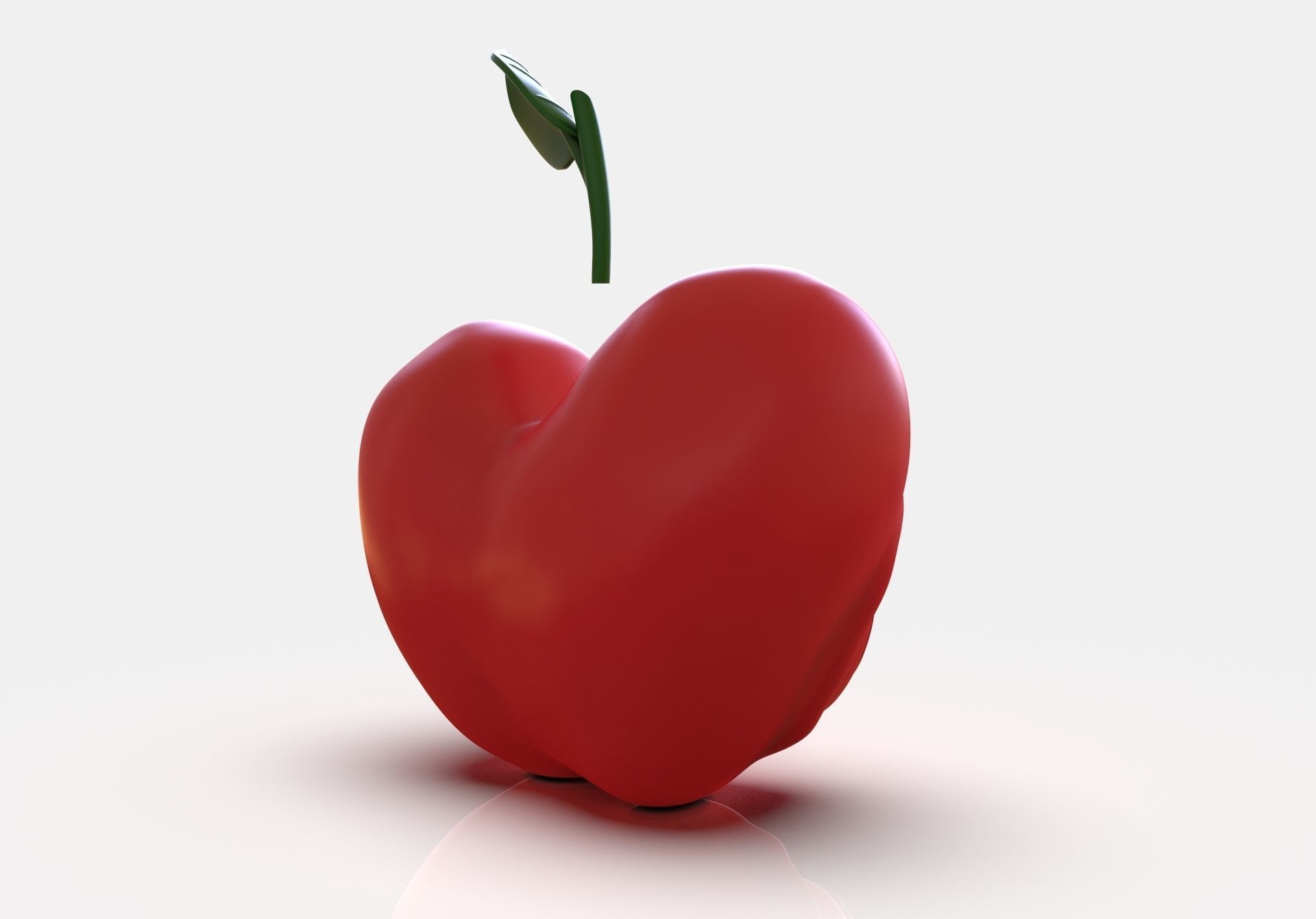 Stylized Little Apple Figurine 3D print model_19