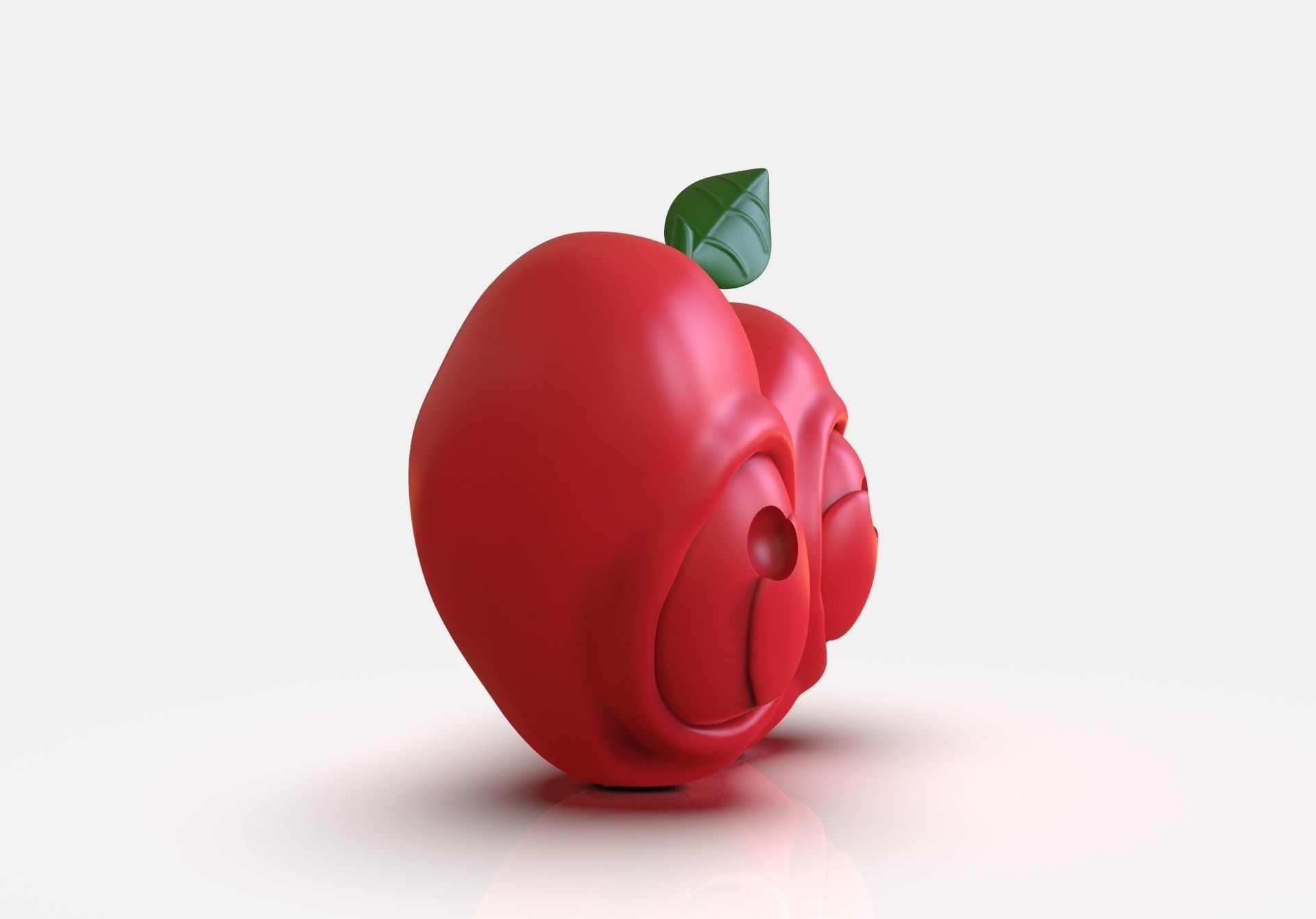 Stylized Little Apple Figurine 3D print model_6
