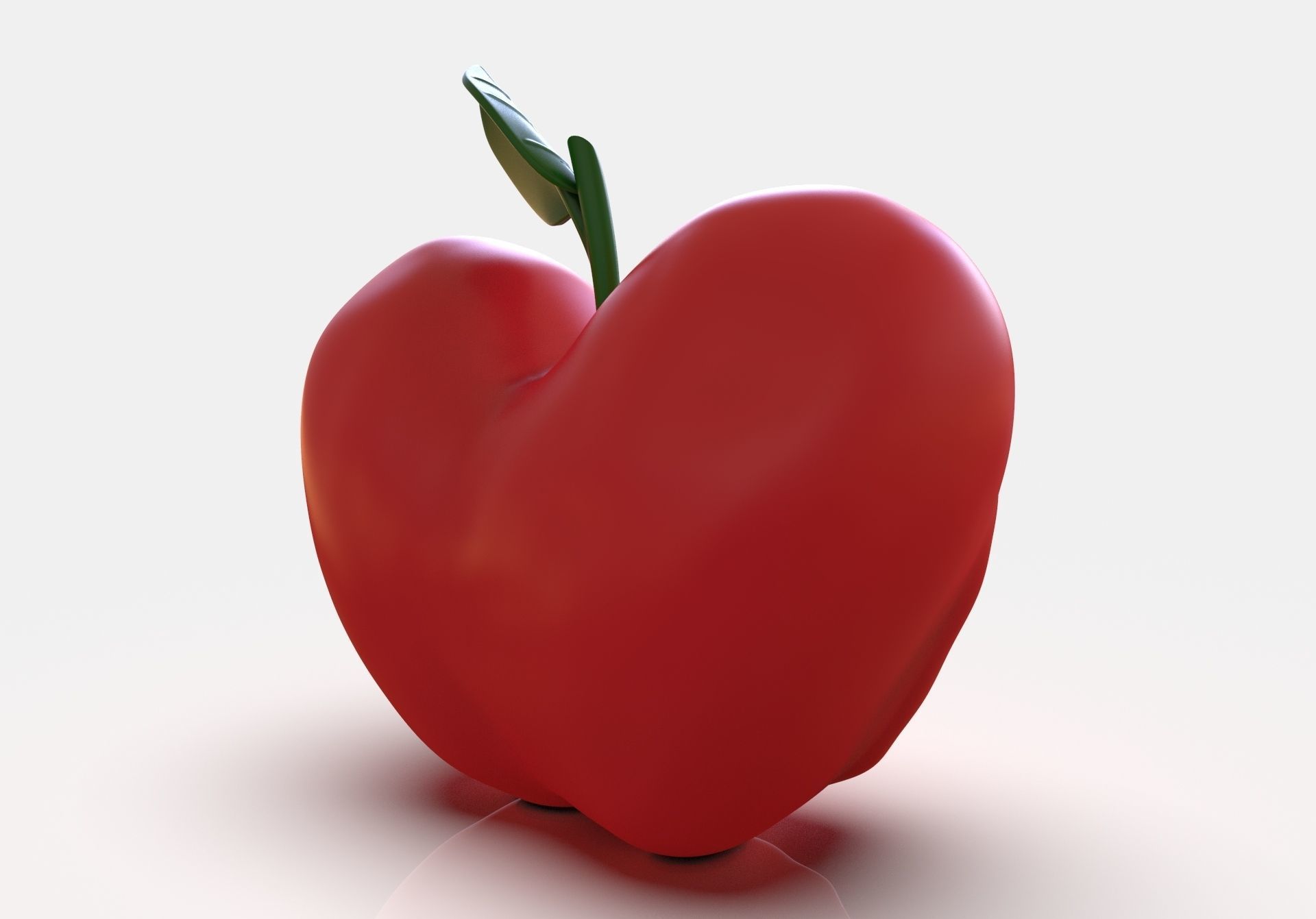 Stylized Little Apple Figurine 3D print model_13
