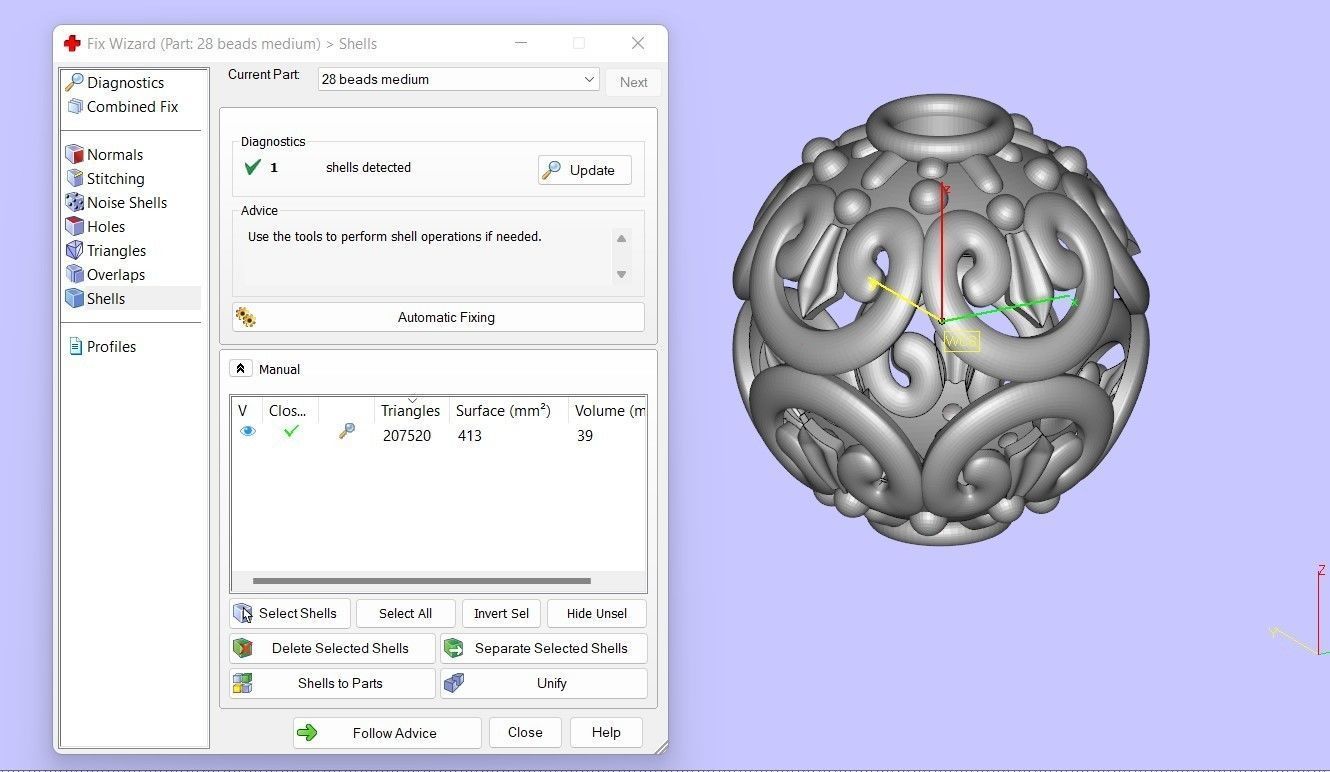 28 Beads 3D print model_5