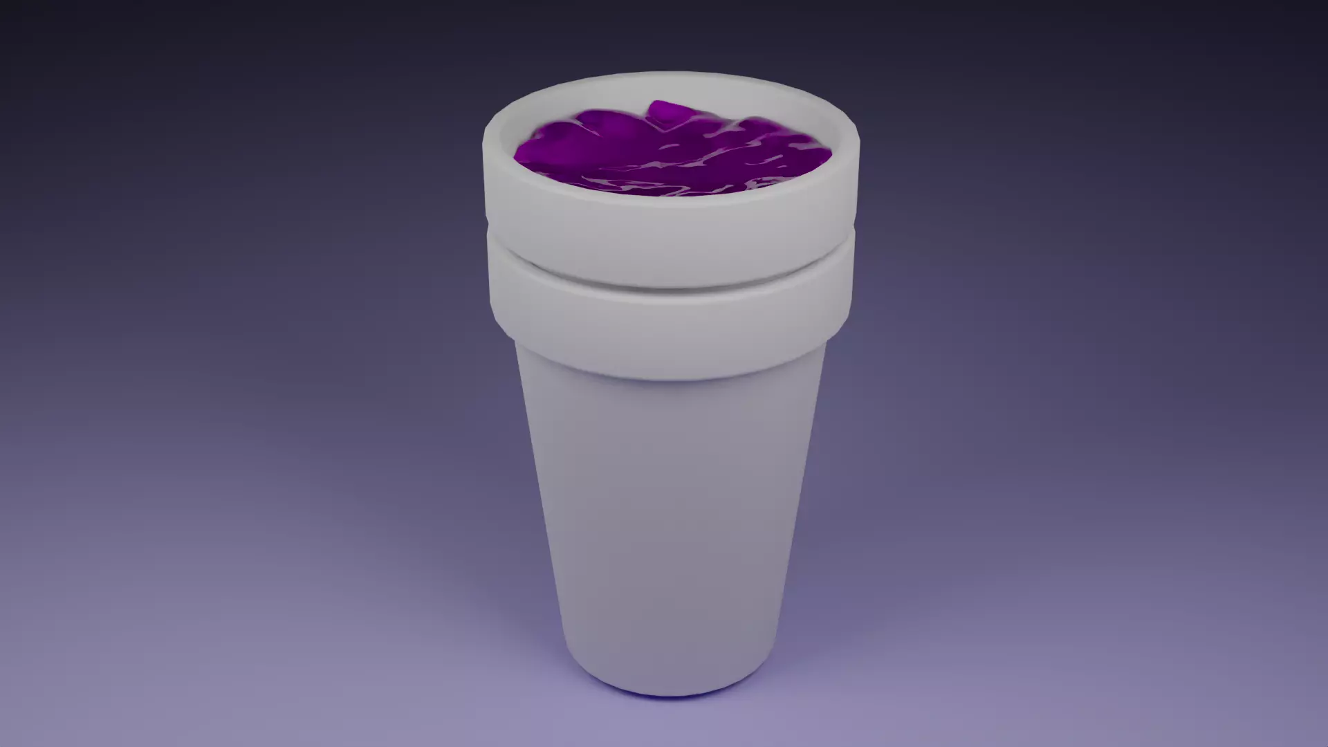 Lean double cup 3d model v2 3D model_0