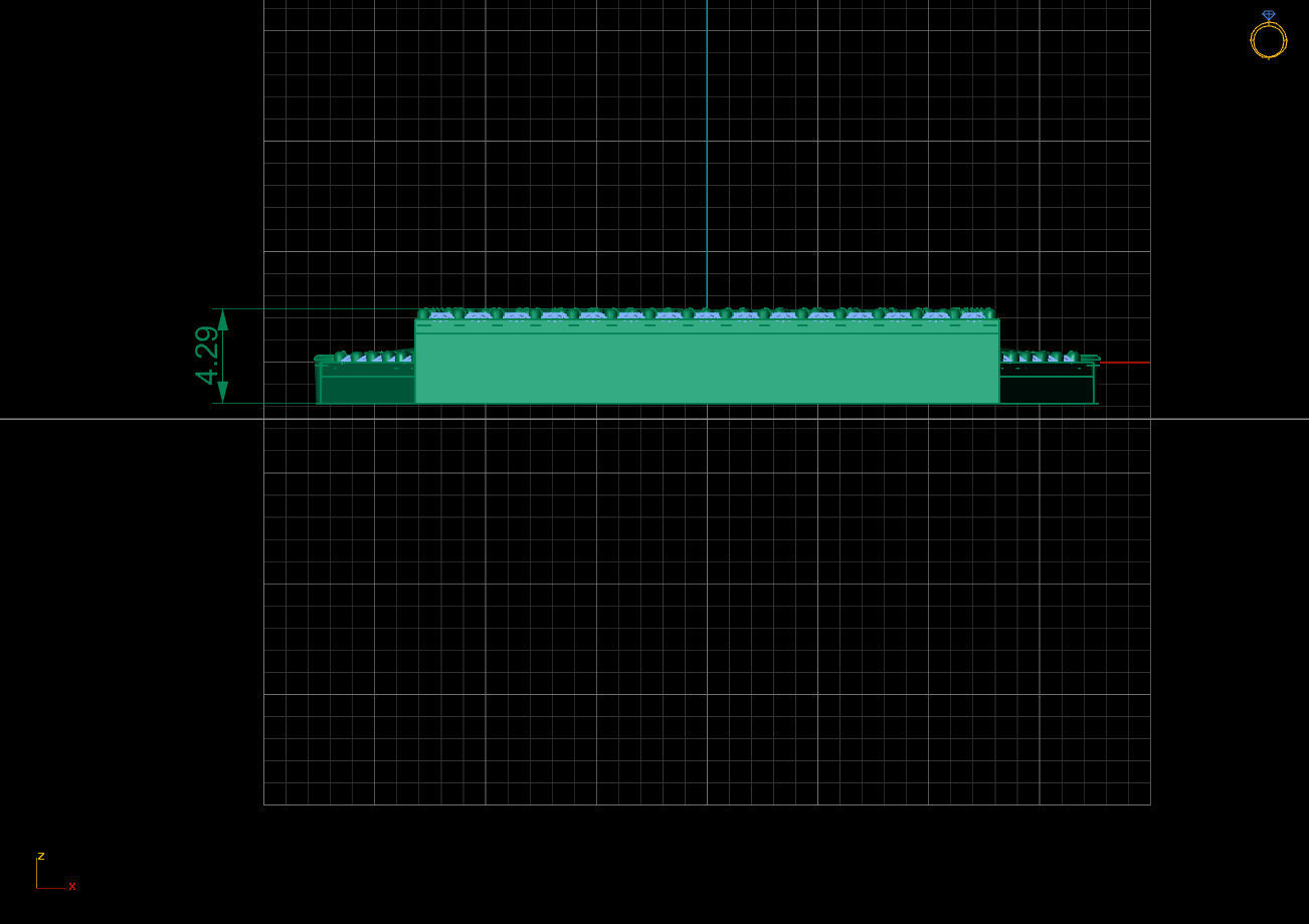 Crown Pendant High Quality Diamond Stone Pendants 3DM - STL 3D print model_3