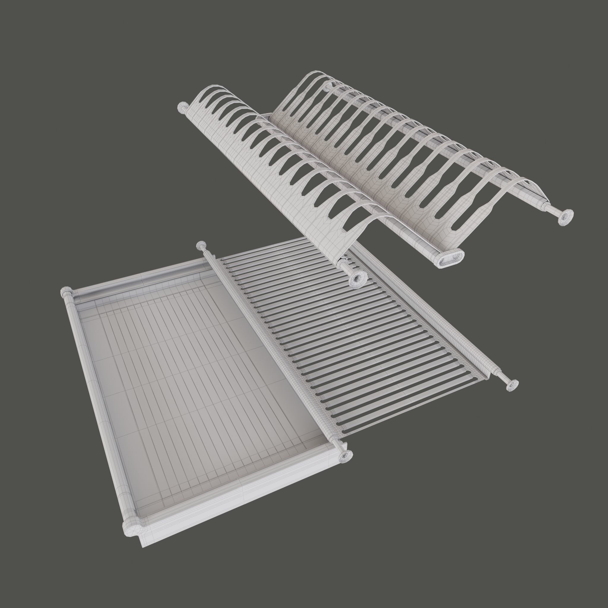 E007 304 Excel Dish Rack 3D model_4