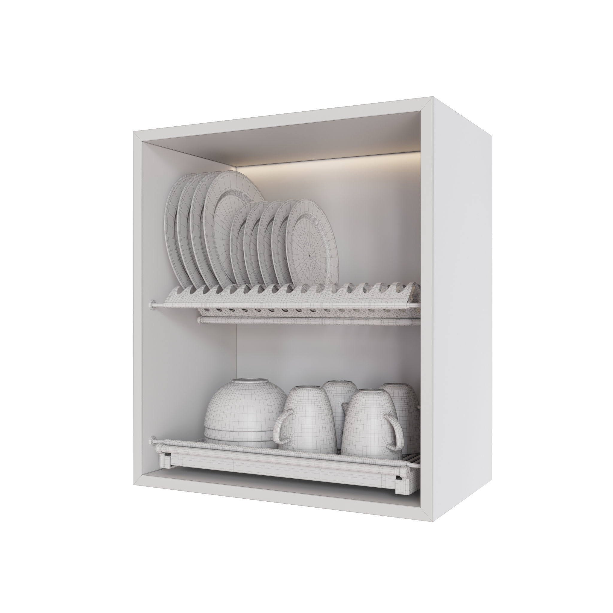 E007 304 Excel Dish Rack 3D model_5