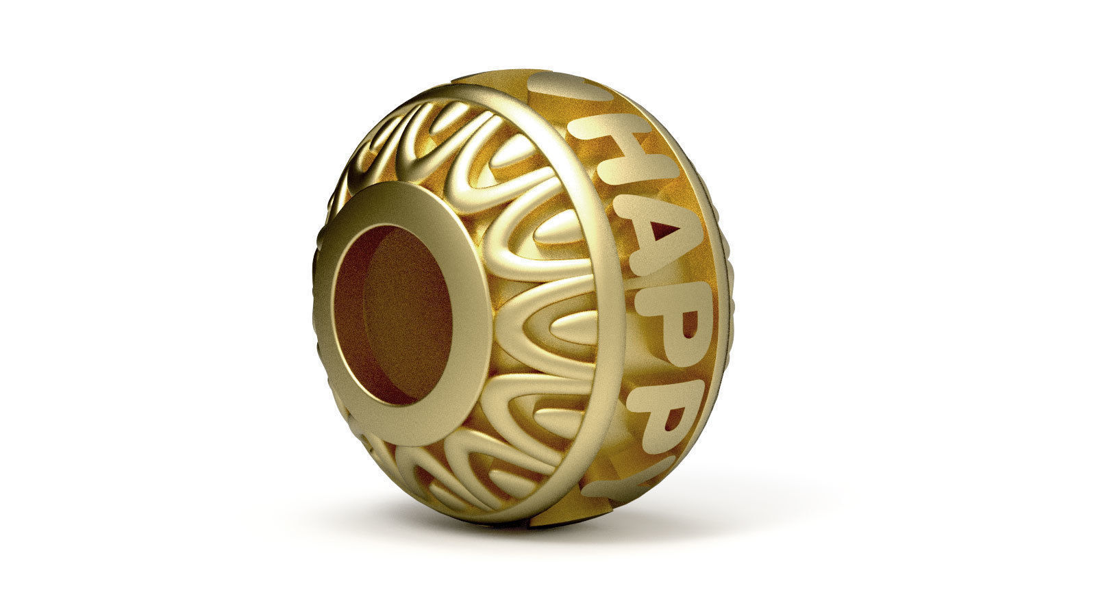 Beads For Charm Bracelets With Words - 4 Hole Sizes 3D Model Collection_12