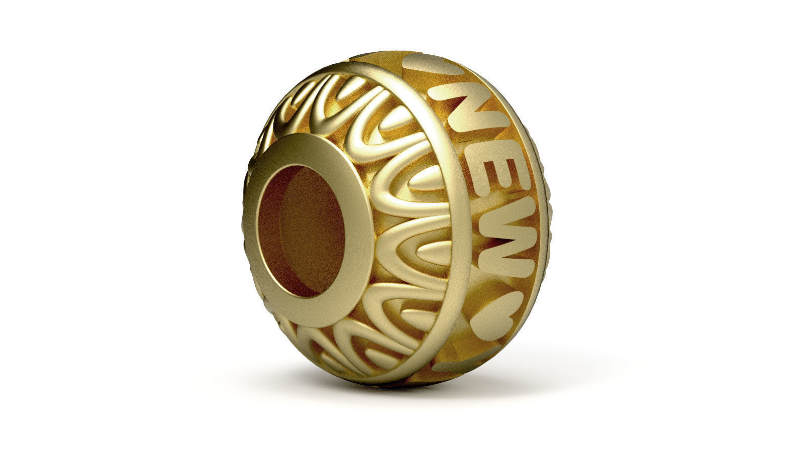 Beads For Charm Bracelets With Words - 4 Hole Sizes 3D Model Collection_18