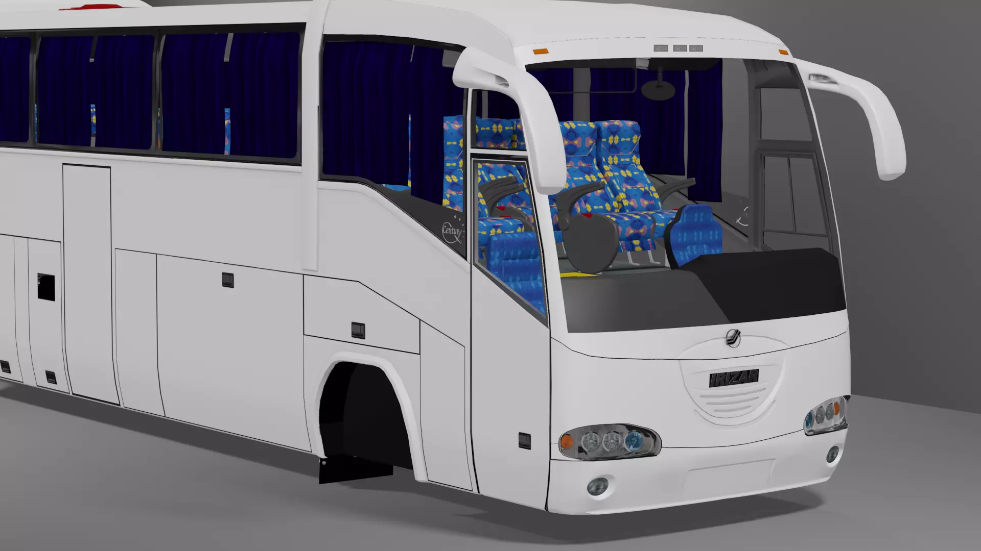 IrizarCentury ii 390 Low-poly 3D model_0