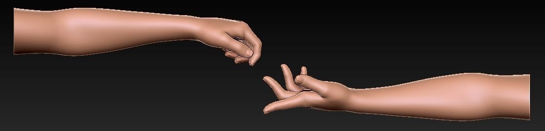 CONNECTING HANDS 3D print model_1