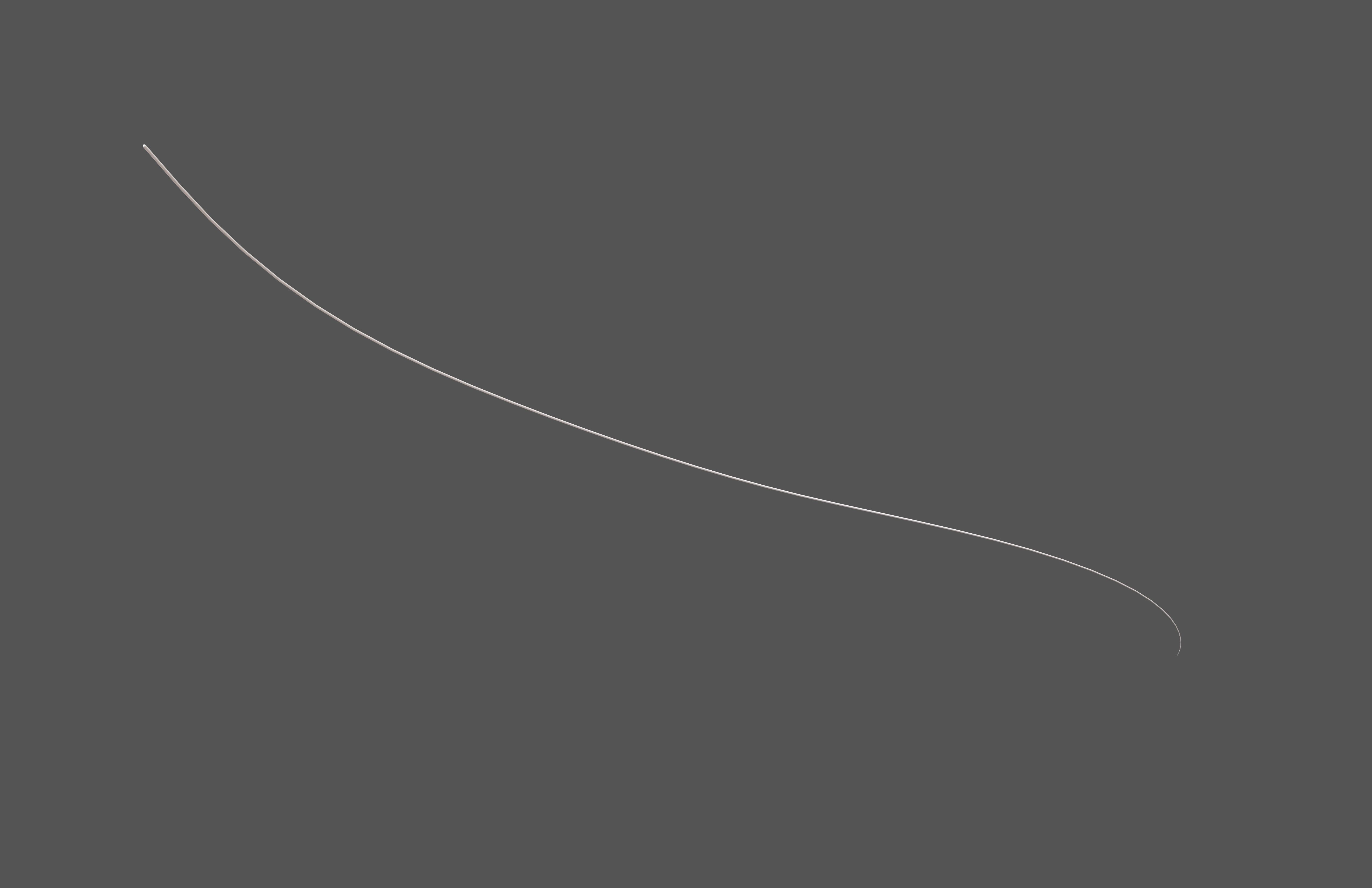 Human Hair v1 002 Low-poly 3D model_1