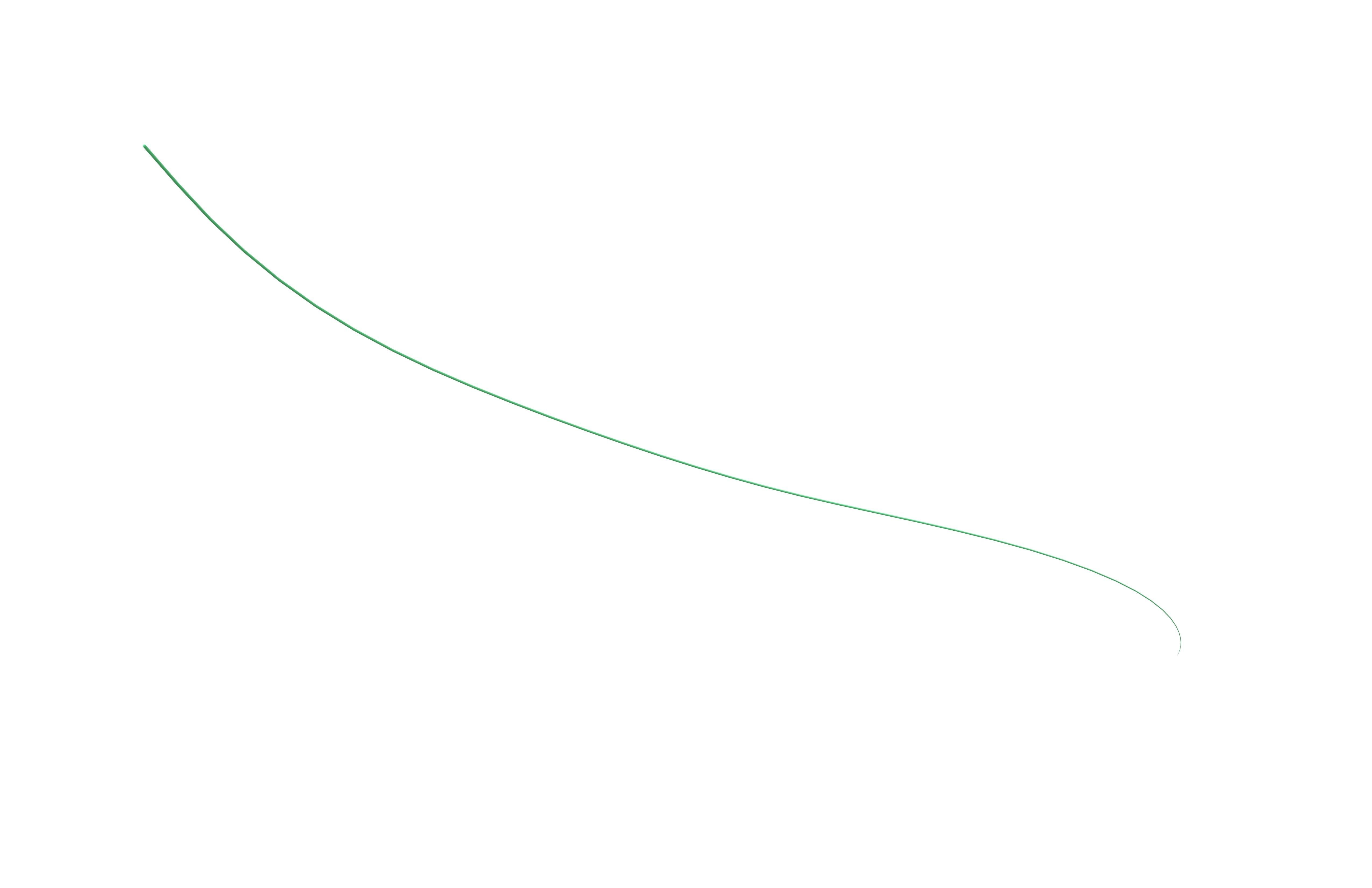 Human Hair v1 008 Low-poly 3D model_3