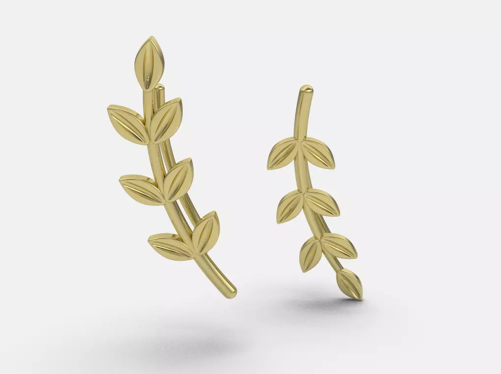 FLORAL EARRING Free 3D print model_0