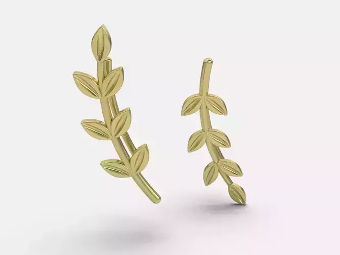 FLORAL EARRING Free 3D print model FLORAL EARRING Free 3D print model