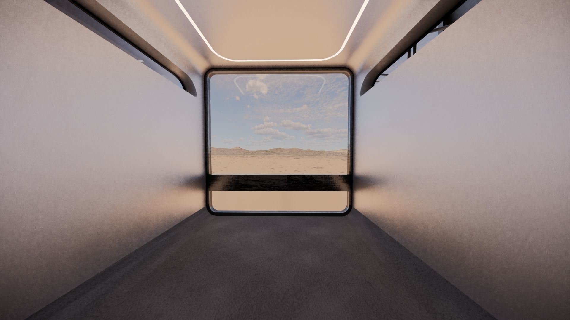 Sci-fi Airship Barge 004 3D model_12