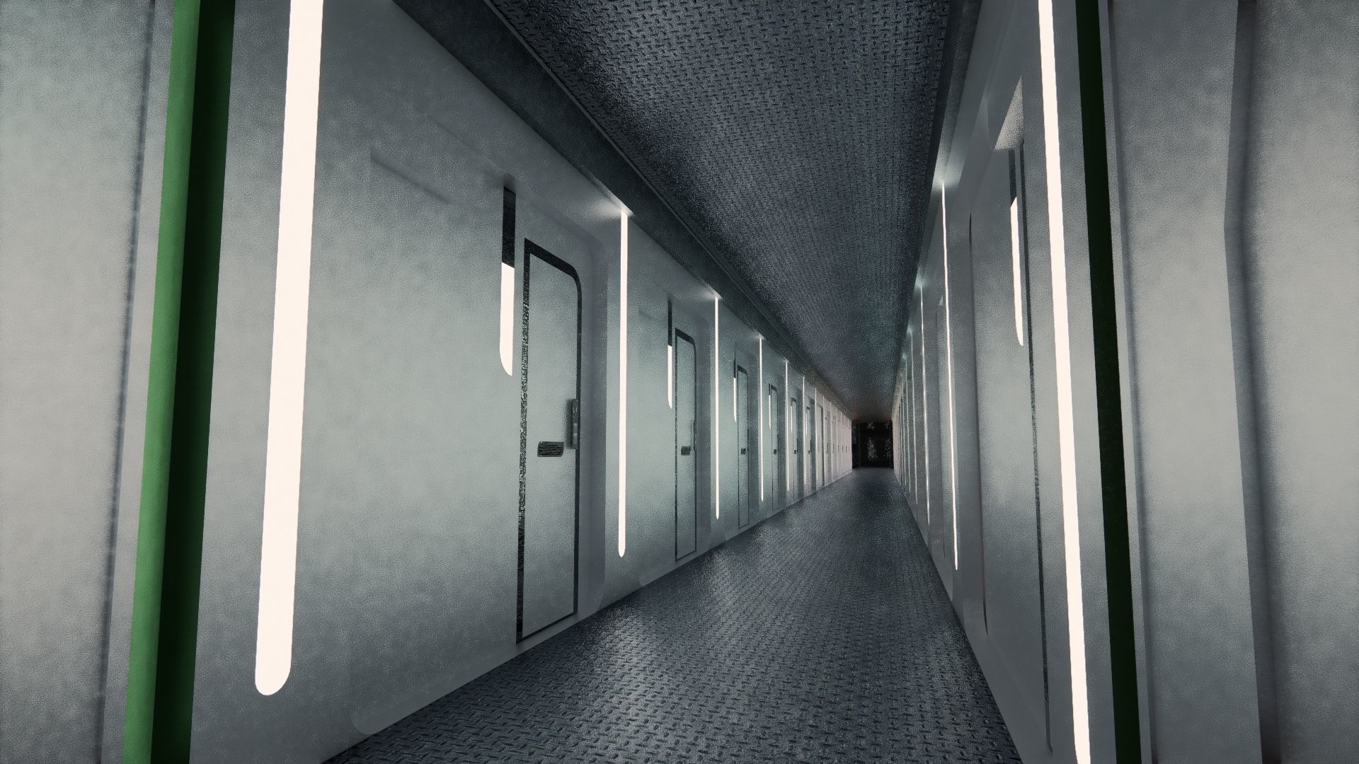 Sci-fi Airship Barge 004 3D model_10