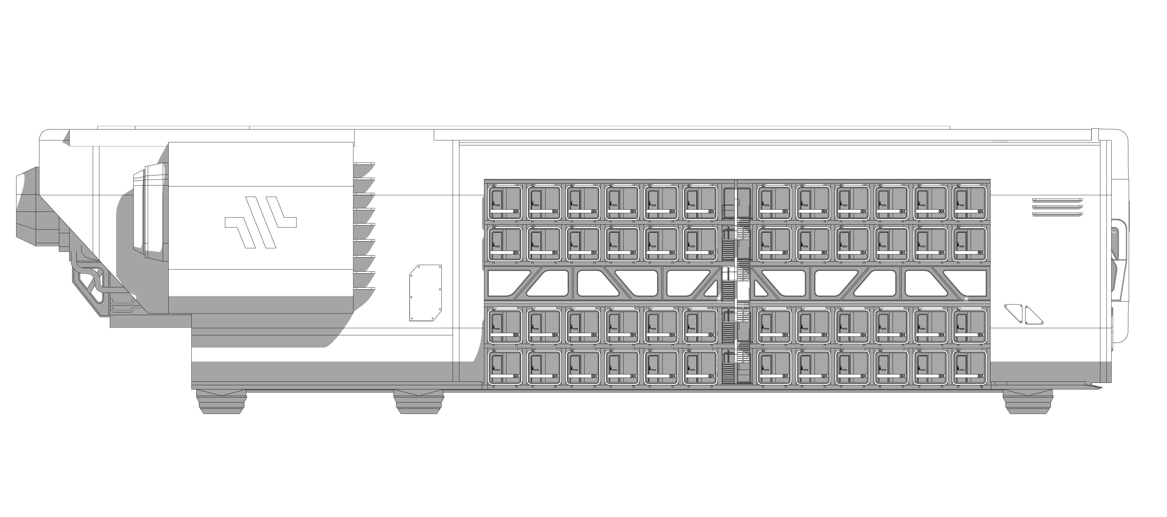 Sci-fi Airship Barge 004 3D model_28