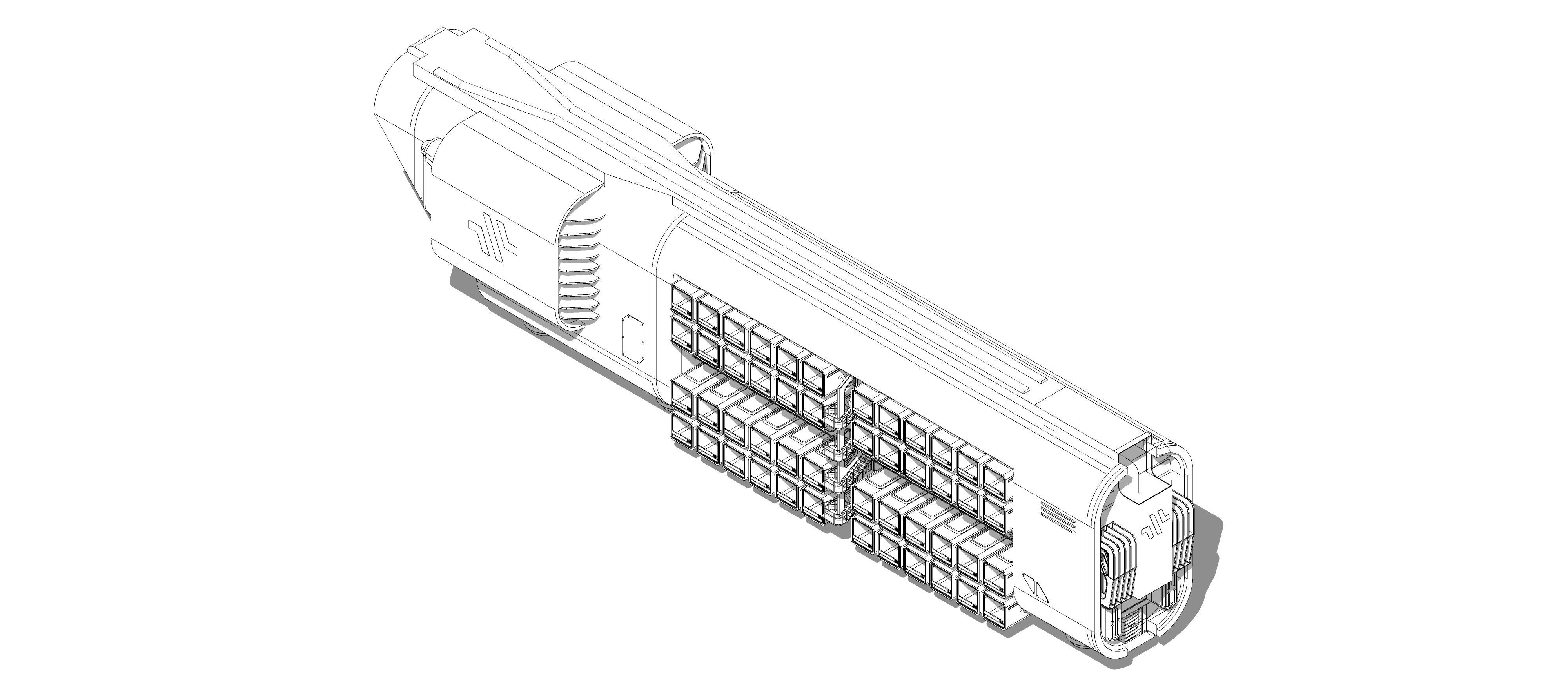 Sci-fi Airship Barge 004 3D model_27