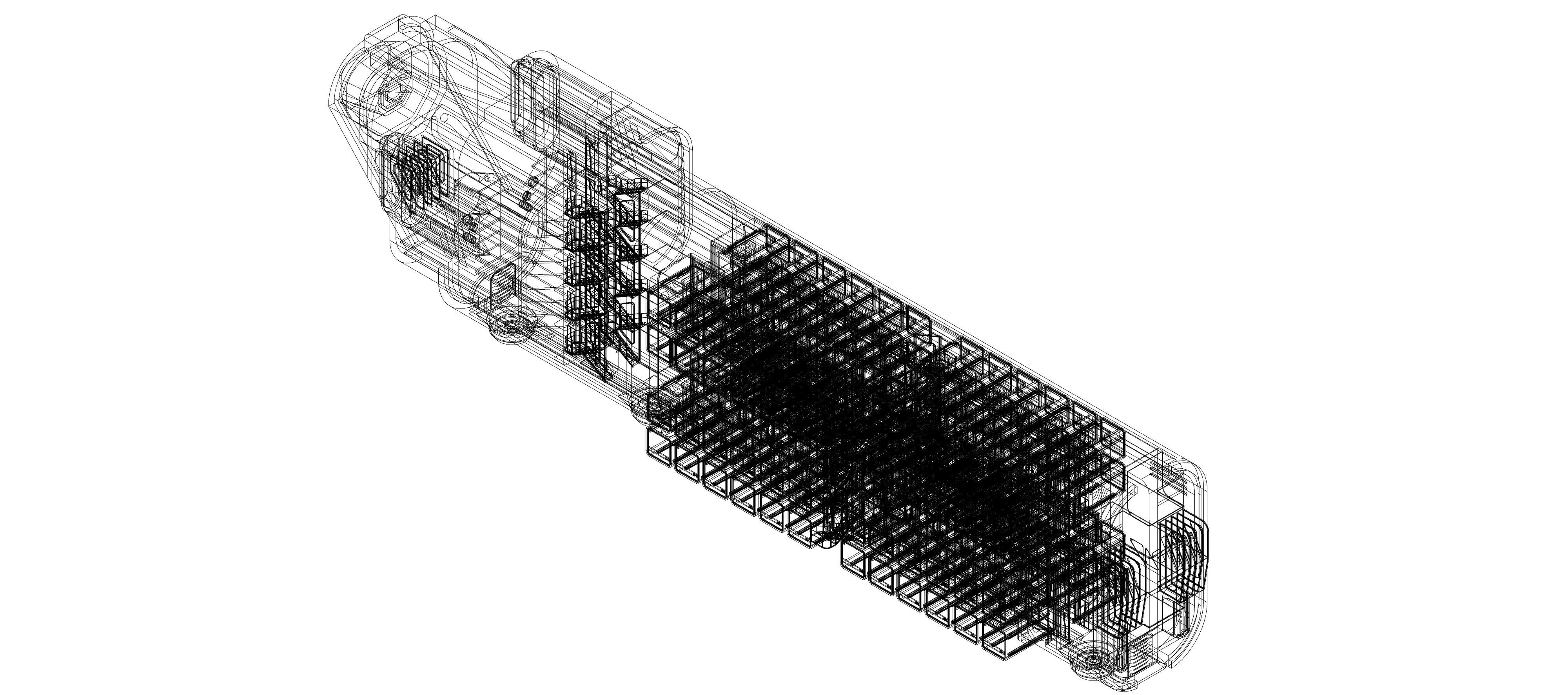 Sci-fi Airship Barge 004 3D model_30