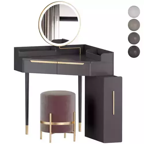 FANIE Corner Vanity Set
