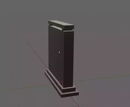 Leaderboard wooden frame with hole in middle Low-poly 3D model