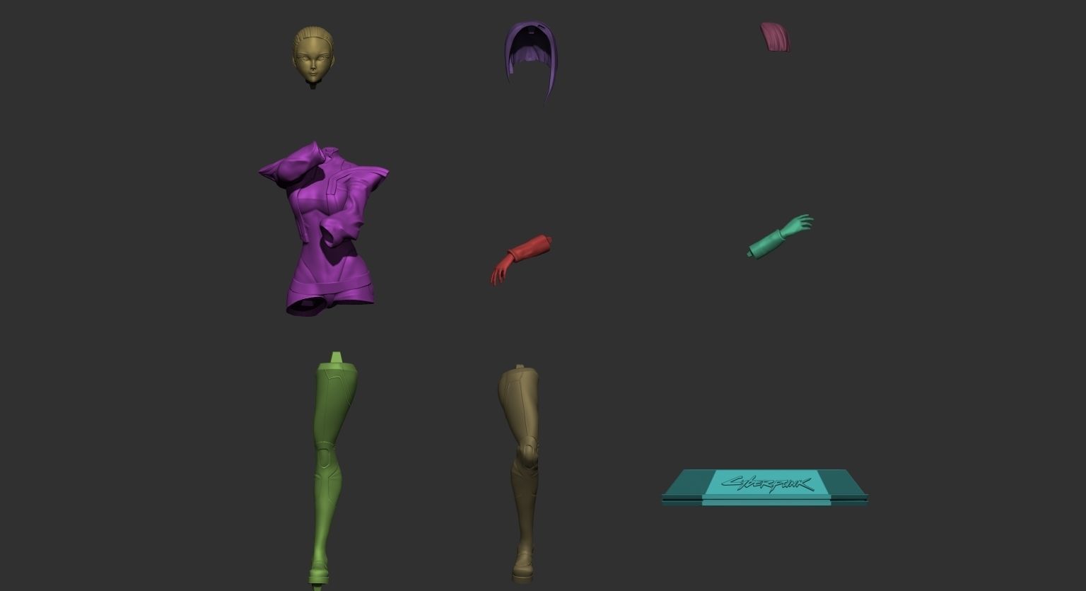 Lucy Edgerunners Fan art 3D print model_5