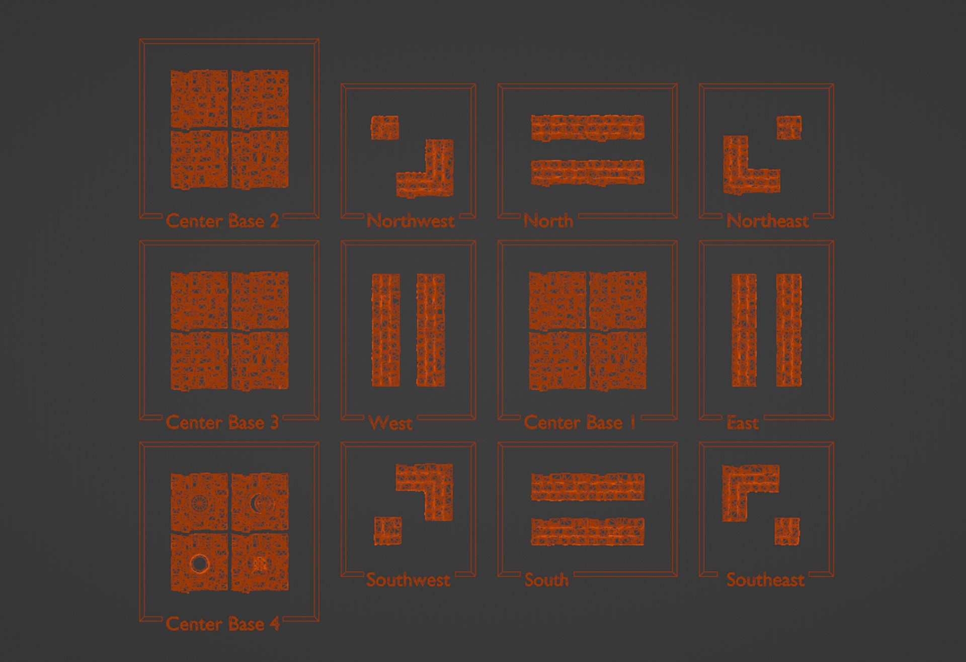 Paving stone Medieval road or square 3D print model_6
