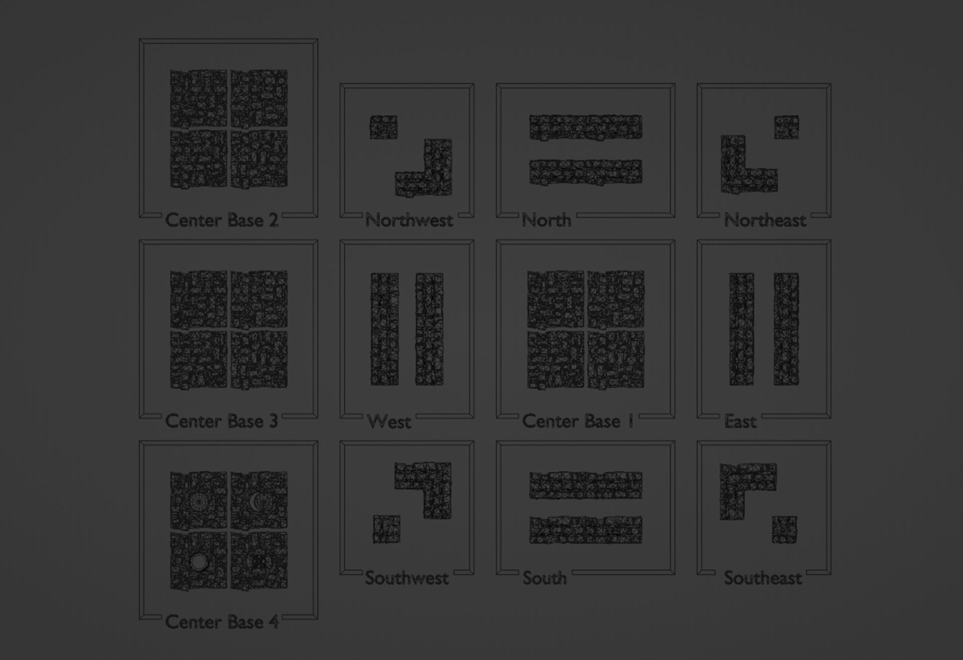 Paving stone Medieval road or square 3D print model_7