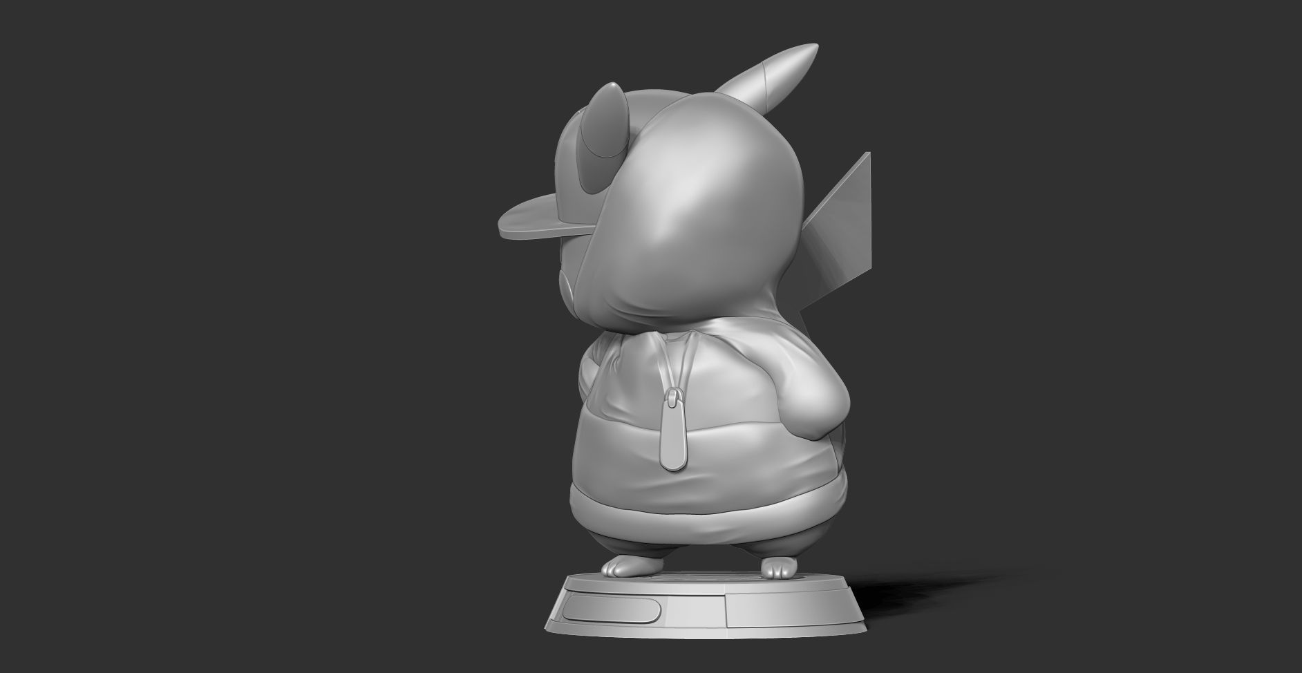 Pikachu Hip-hop 3D print model_6