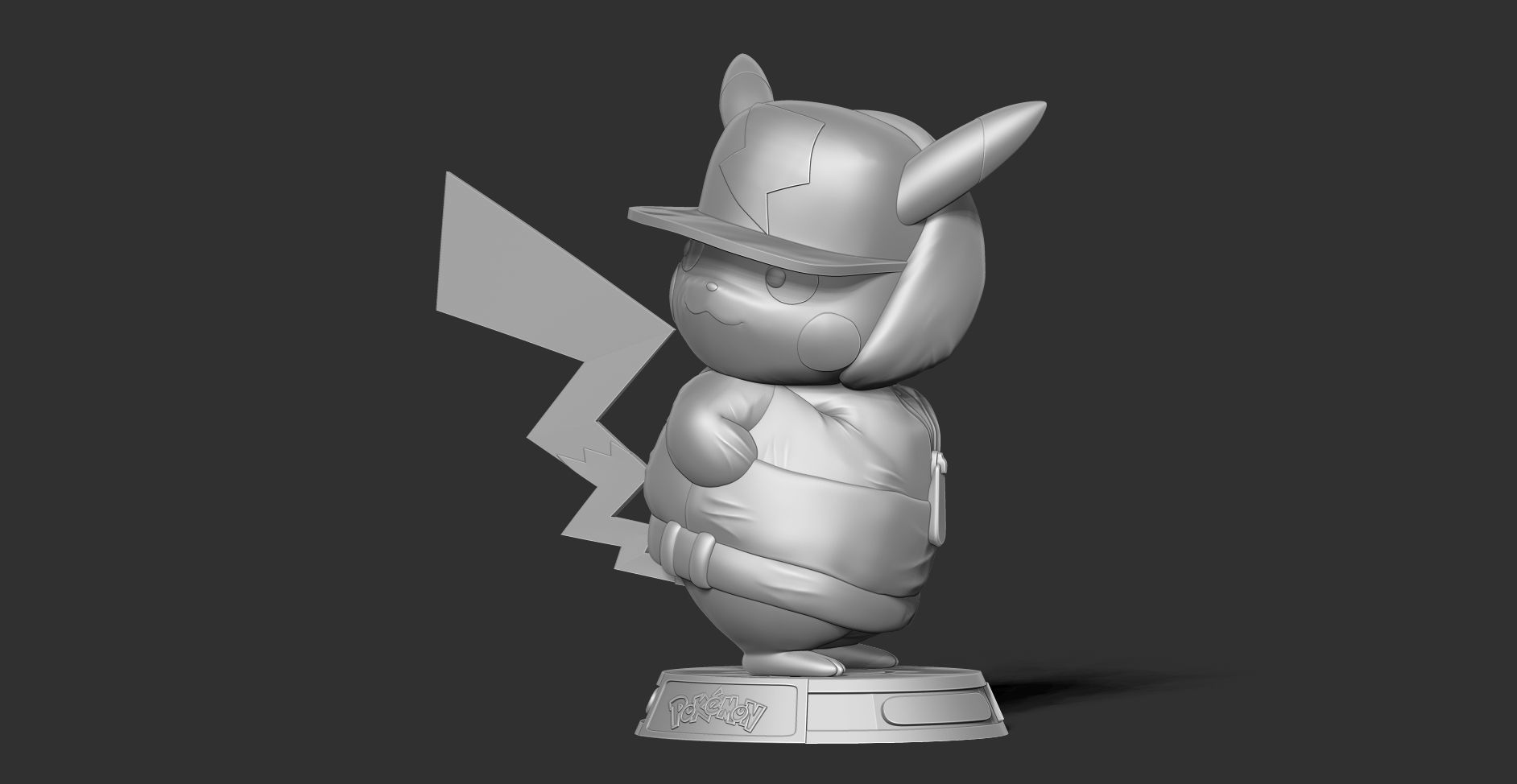 Pikachu Hip-hop 3D print model_10
