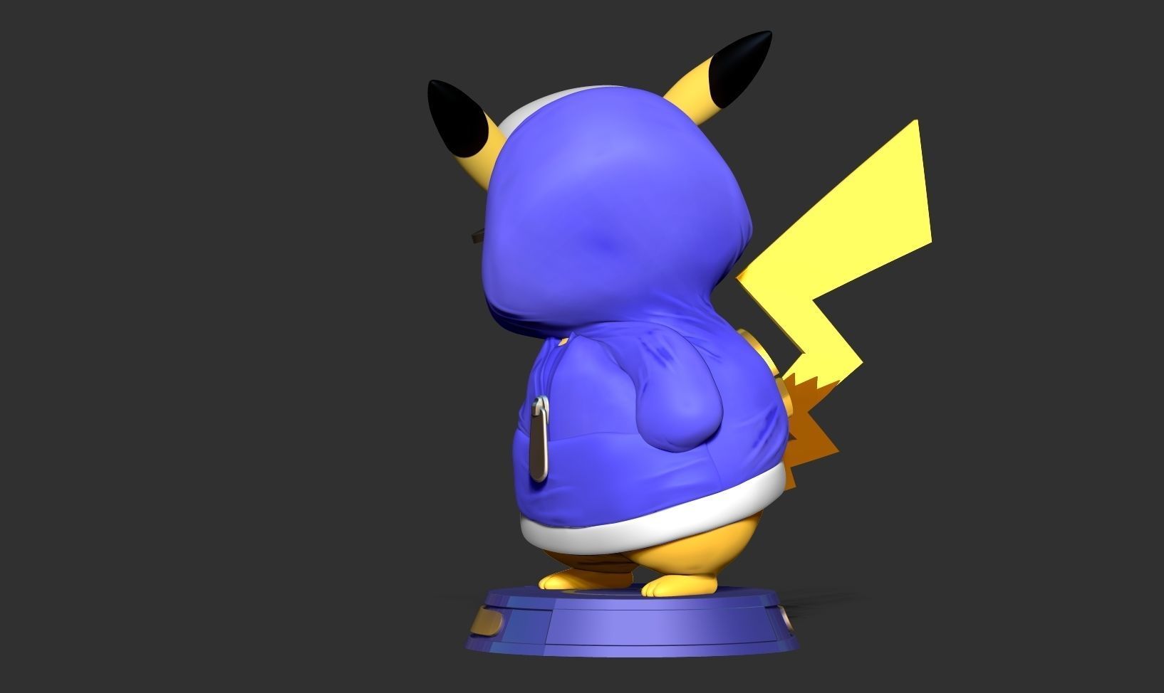 Pikachu Hip-hop 3D print model_5