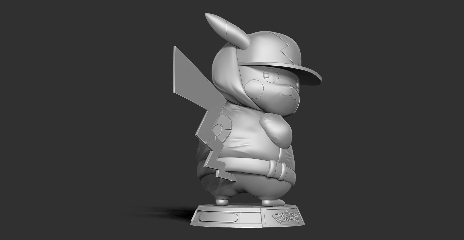 Pikachu Hip-hop 3D print model_12