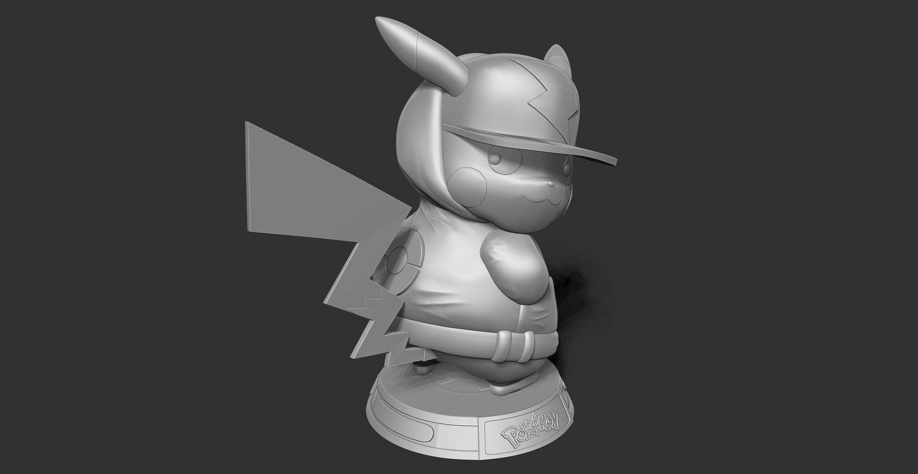 Pikachu Hip-hop 3D print model_14