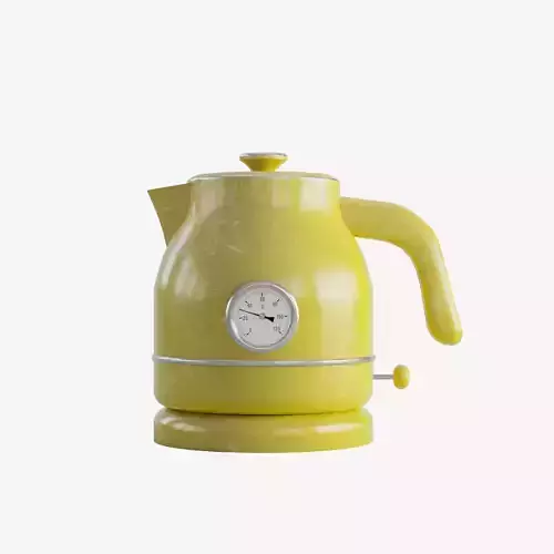 Scuffed Plastic Kettle Low-poly 3D model