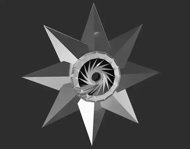 shuriken-gray silver star