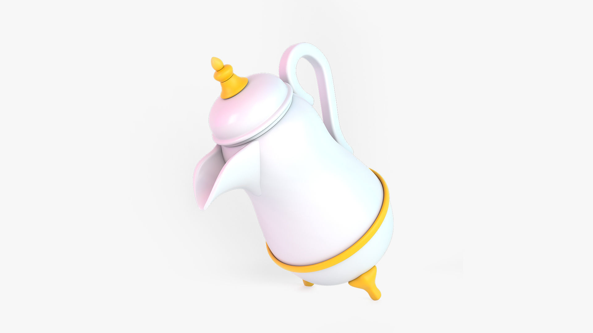 Eid Collection orange hammer 3D model_31