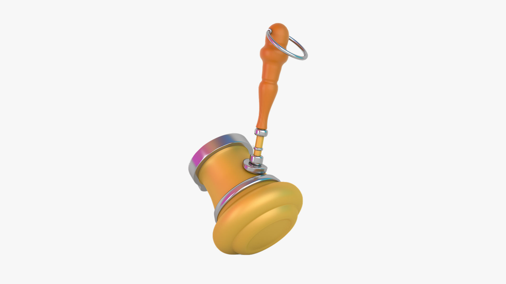 Eid Collection orange hammer 3D model_29