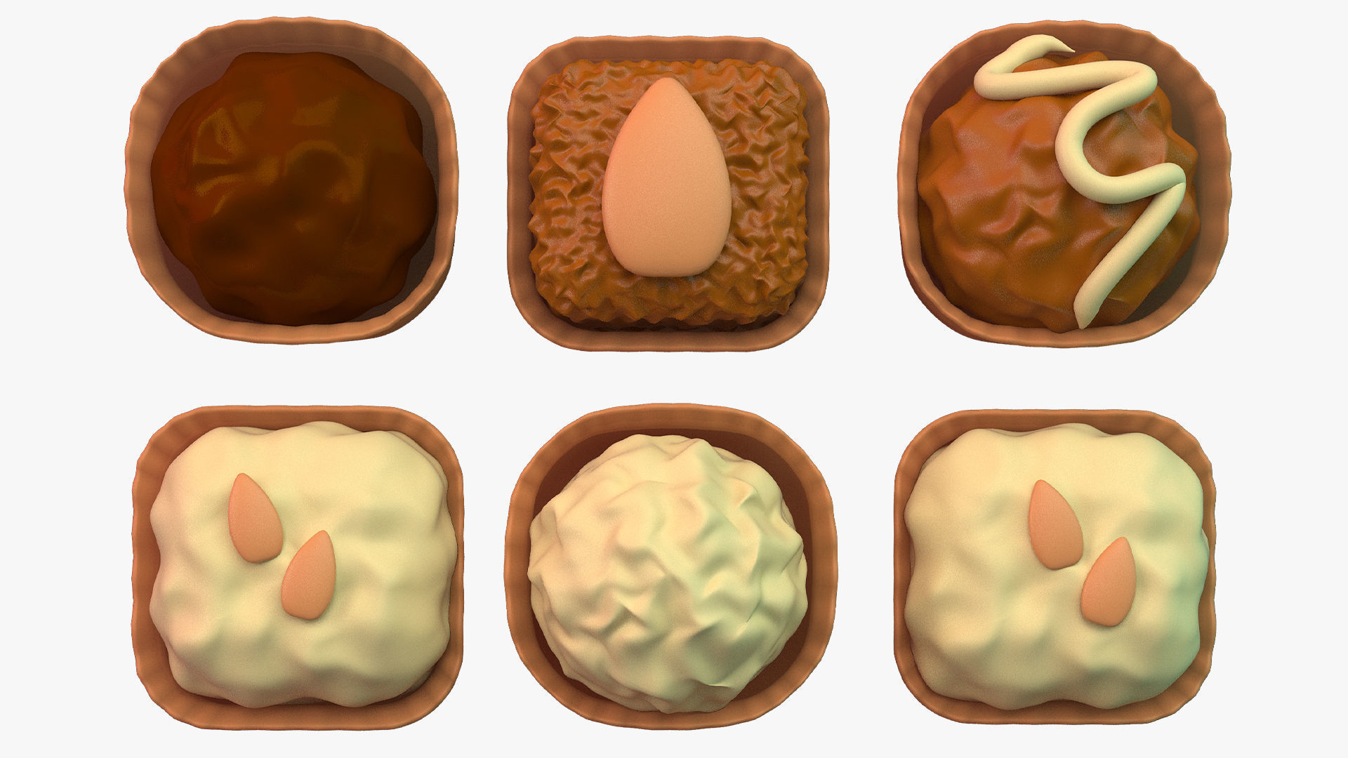 Eid Collection orange hammer 3D model_43