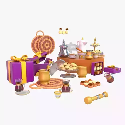 Eid Collection orange hammer