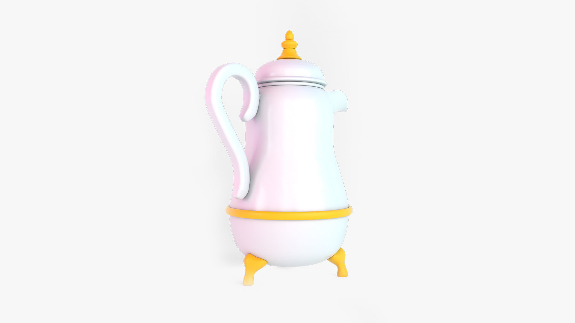 Eid Collection orange hammer 3D model_46