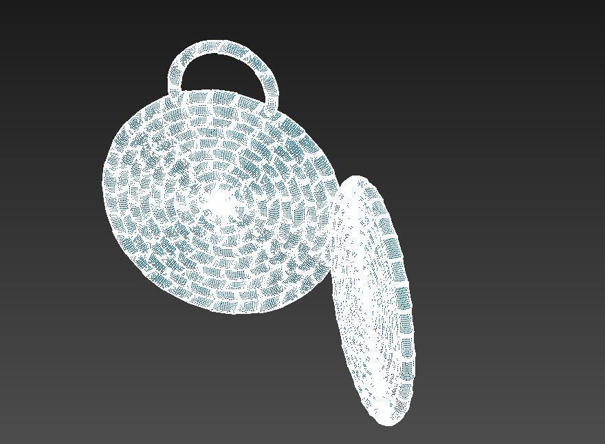 Eid Collection orange hammer 3D model_68