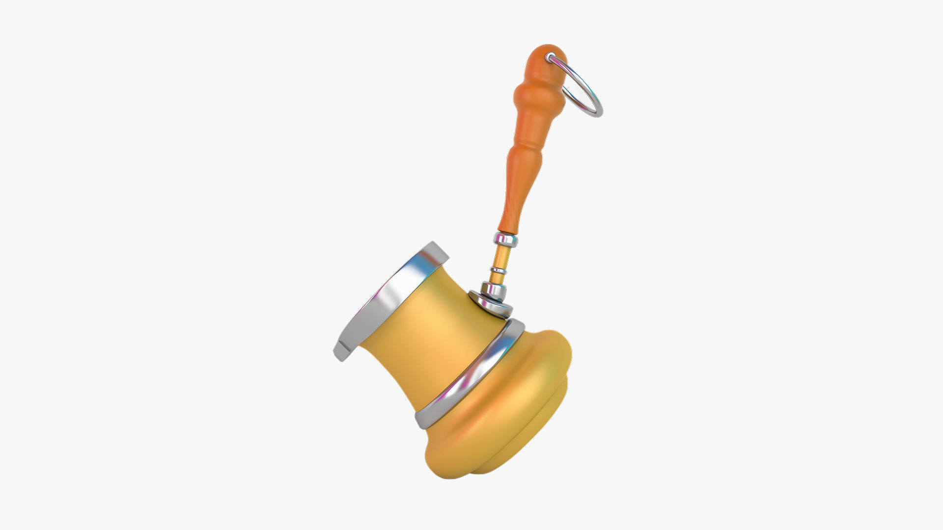 Eid Collection orange hammer 3D model_35